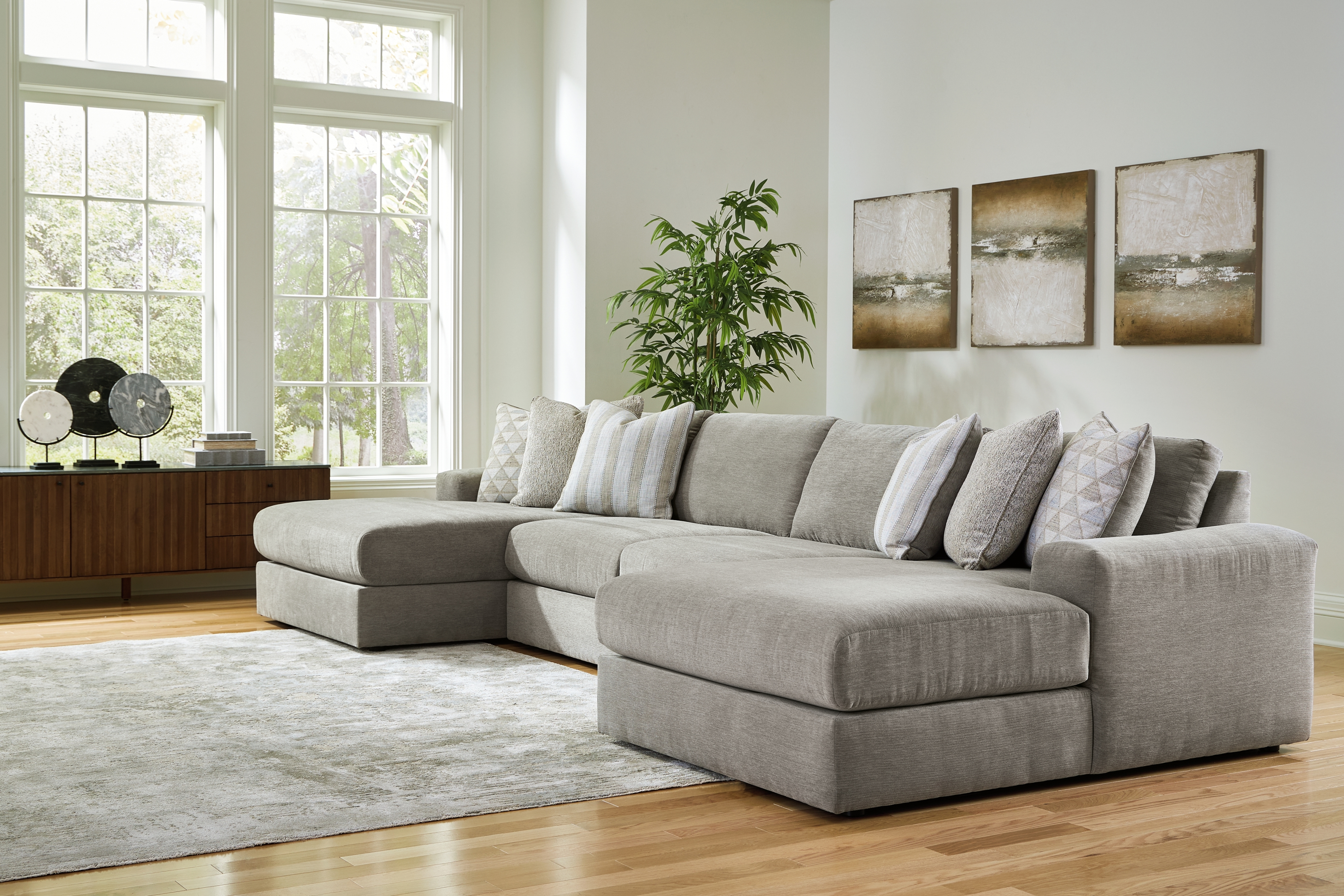 4-Piece Double Chaise Sectional