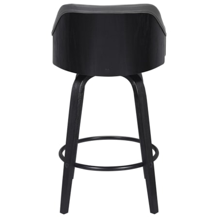 Faux Leather 30&quot; Bar Height Swivel Barstool