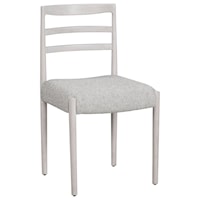 Contemporary Dining Side Chair with Upholstered Seat