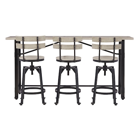 4-Piece Long Counter Table Set