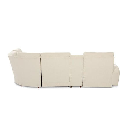 4-Seat Manual Reclining Sectional Sofa