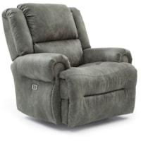 Casual Manual Wall-Safe Recliner with Rolled Arms