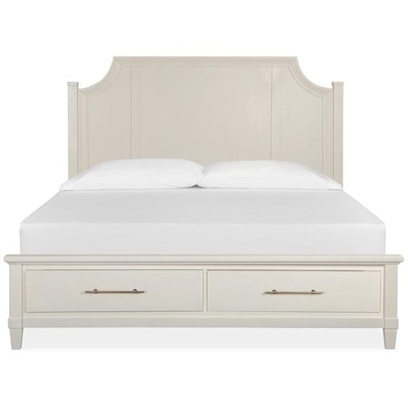 Queen Arched Storage Bed