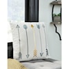 Ashley Furniture Signature Design Gyldan Gyldan White/Teal/Gold Pillow