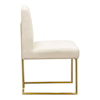 Diamond Sofa Furniture Skyline Set of 2 Dining Chairs in Cream Fabric