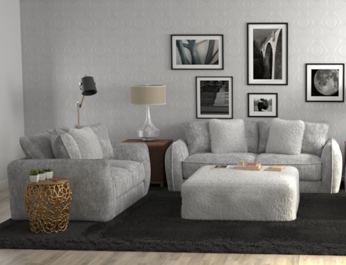 Casual 3-Piece Living Room Set