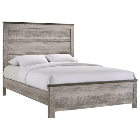 Contemporary Cottage Queen Panel Bed