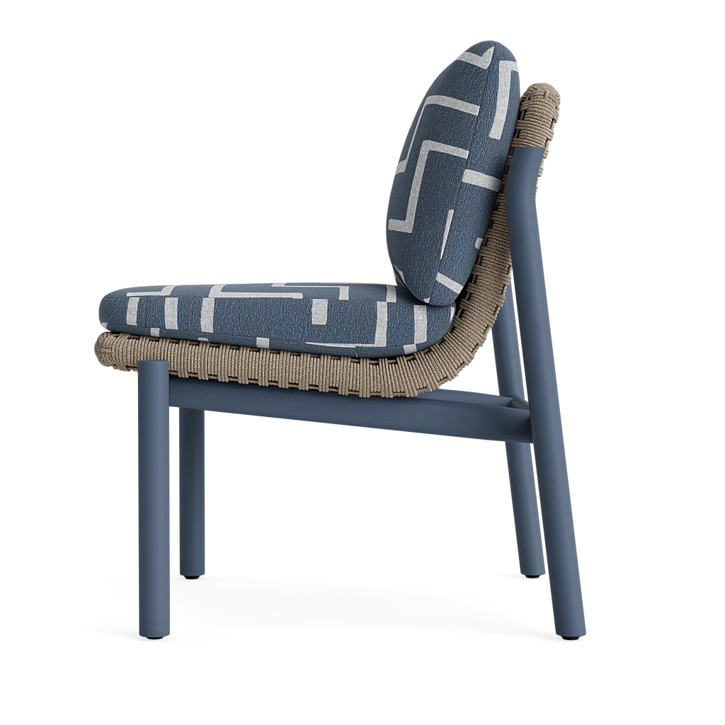 Modern Cushioned Woven Dining Side Chair