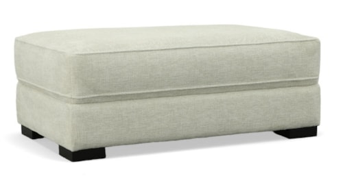 Transitional Rectangular Cocktail Ottoman