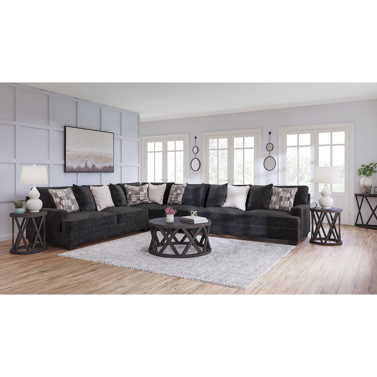 Signature Design by Ashley Furniture Lavernett 4-Piece Sectional