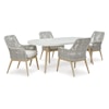 Ashley Furniture Signature Design Seton Creek 5-Piece Outdoor Dining Set