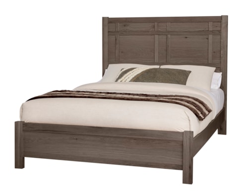 Farmhouse King Architectural Bed with American Craftsmanship