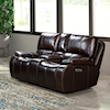 New Classic Brookings Leather Loveseat with Power