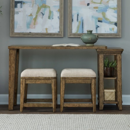 Upholstered Console Stool