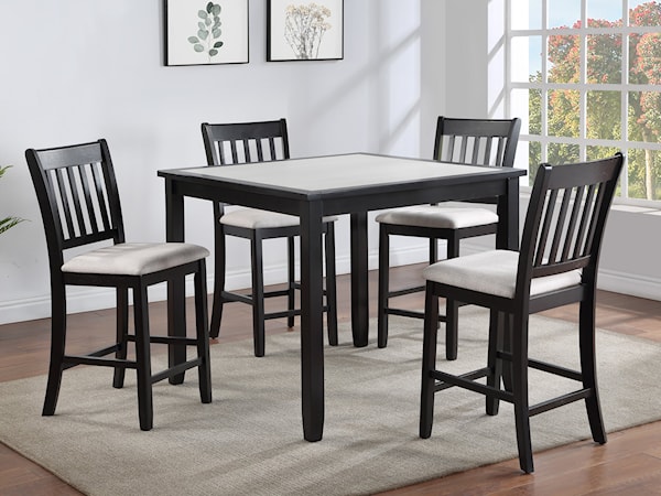 5-Piece Counter Height Dining Set