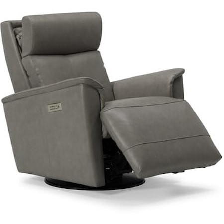 Power Swivel Gliding Recliner with Power Headrest and Lumbar