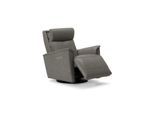 Power Swivel Gliding Recliner with Power Headrest and Lumbar
