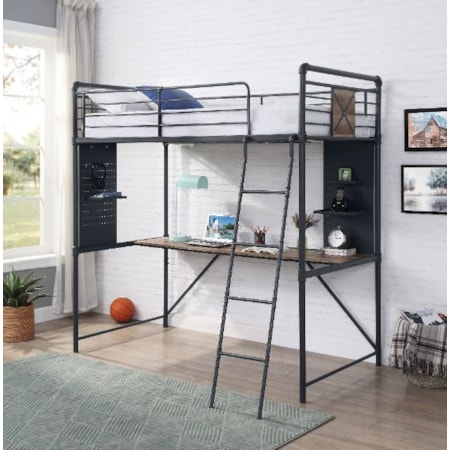 Twin Loft Bed w/ Desk