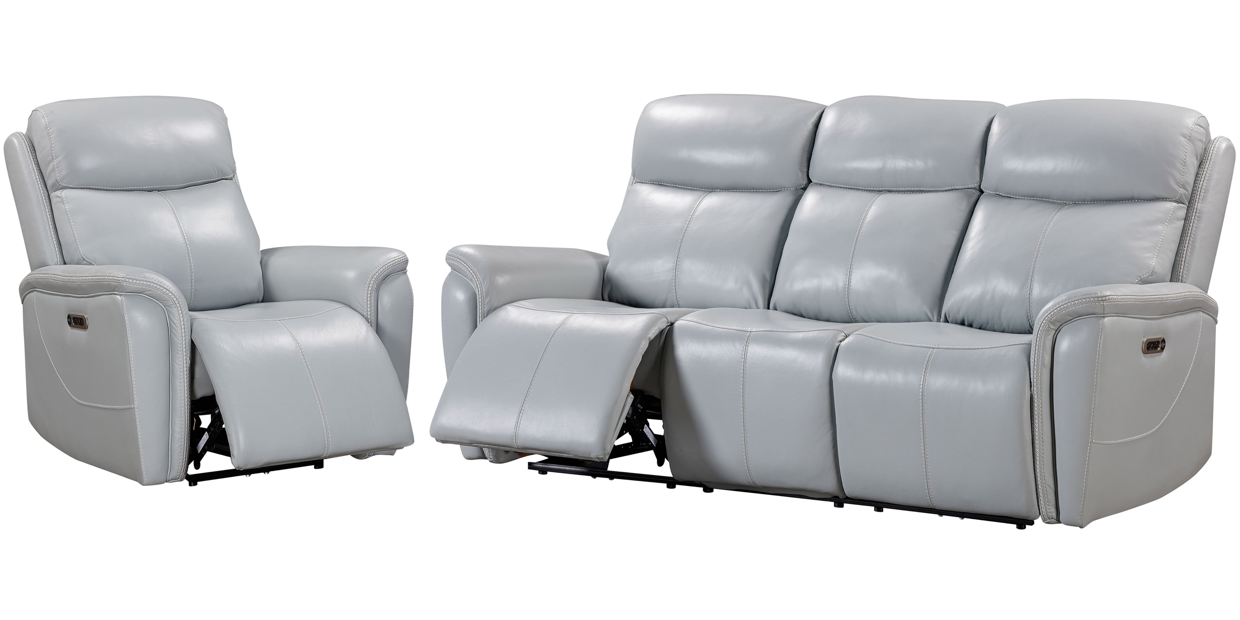 Power Reclining Sofa and Recliner Set