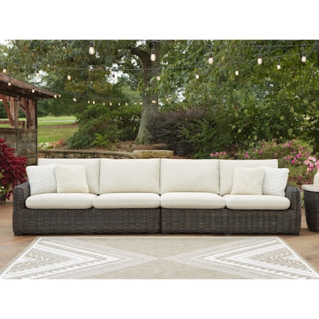 Raf/Laf Loveseat W/Cush (Set of 2)