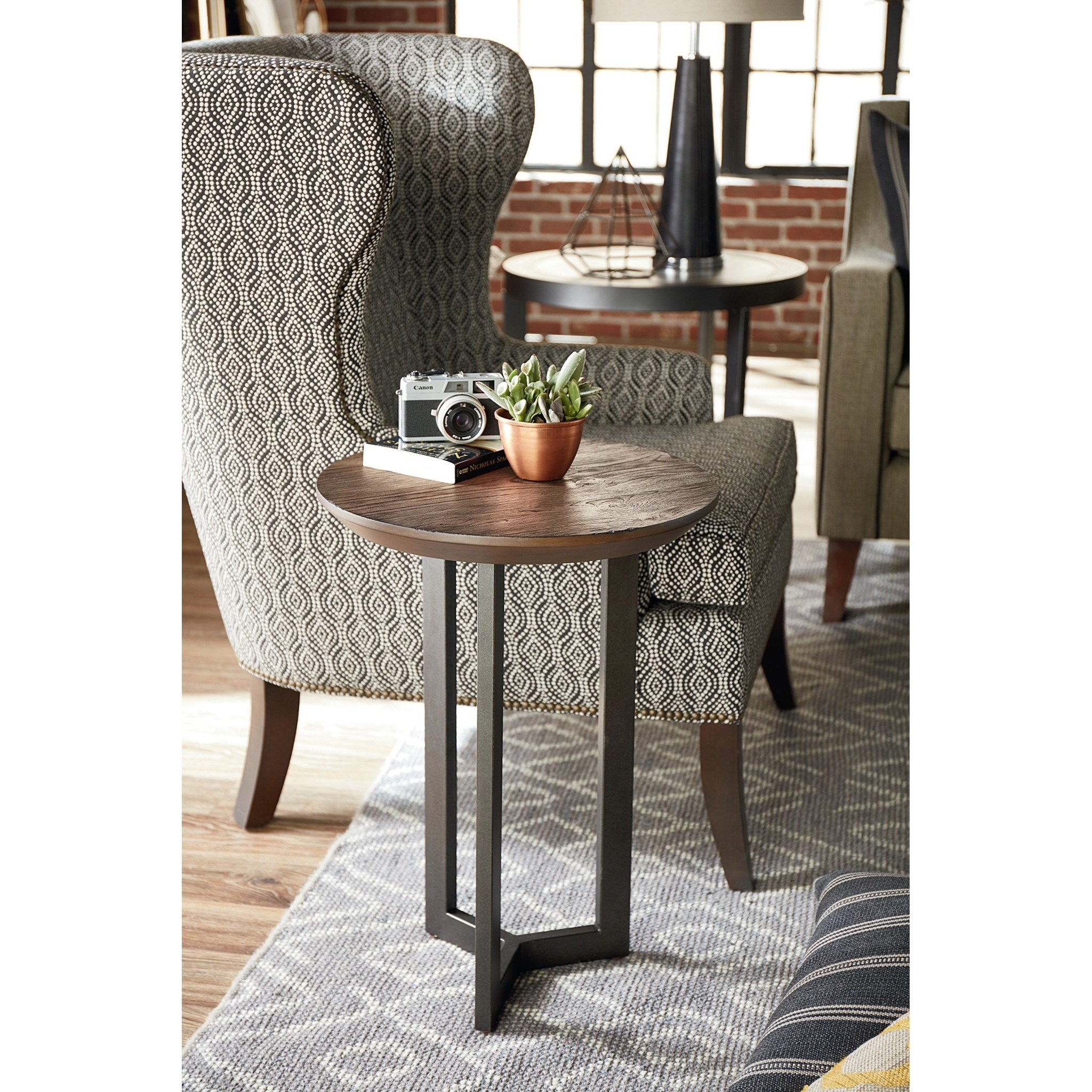 Dimensions Graystone Chairside Table