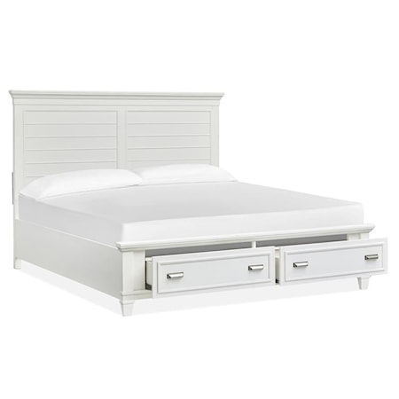 Queen Panel Storage Bed