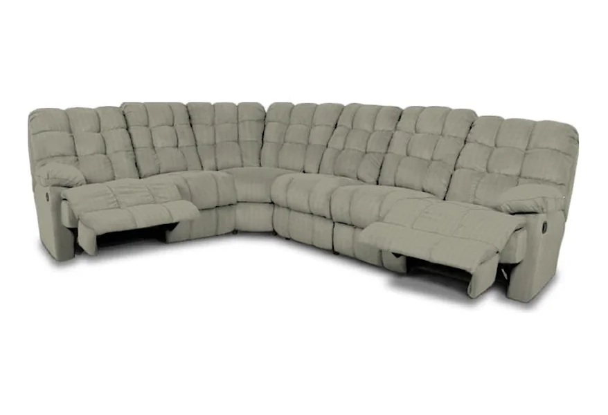 EZ200 Series 6-Piece Reclining Sectional by England at Furniture and ApplianceMart