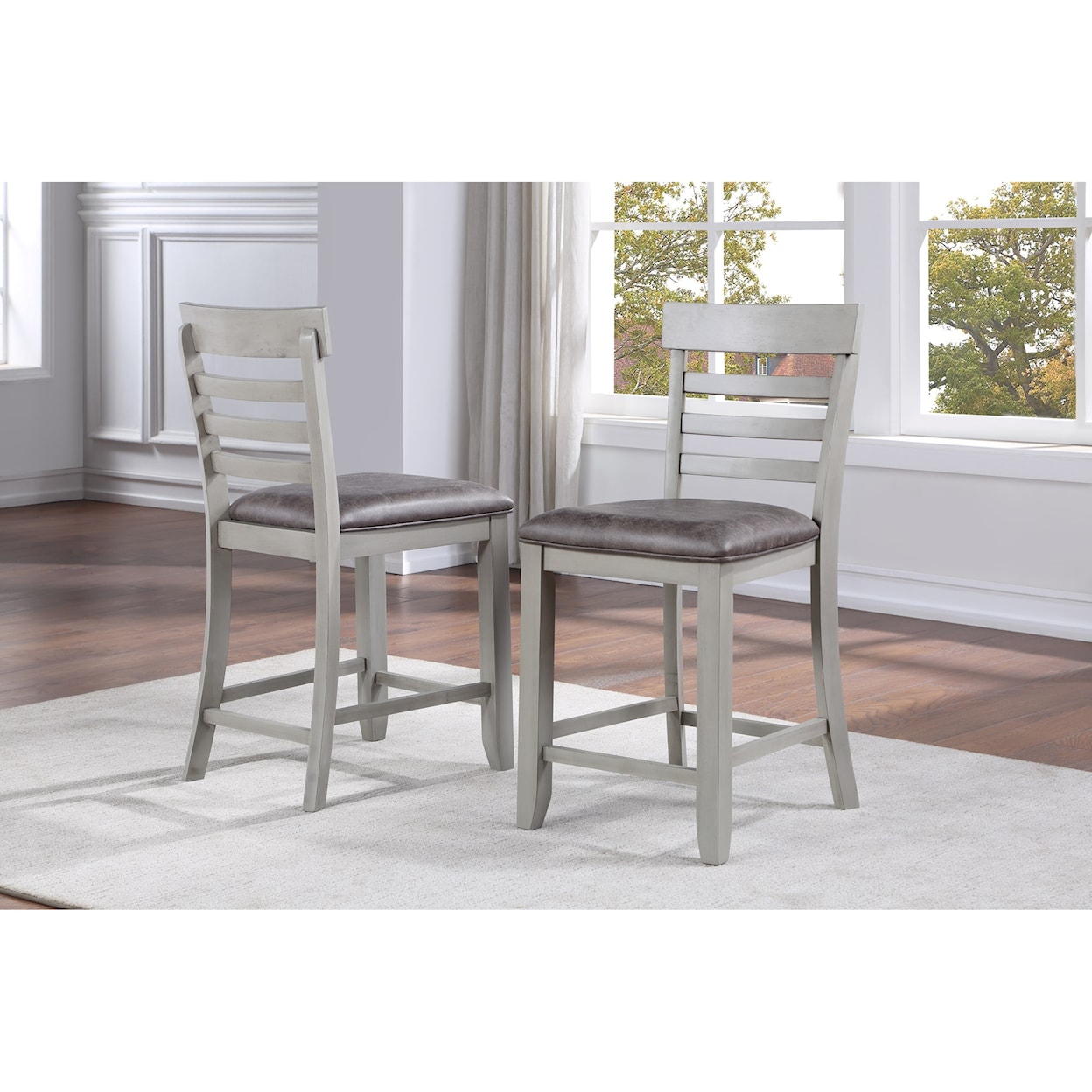 Steve Silver Hyland 6-Piece Counter Table Set with Bench