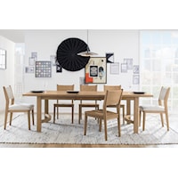 Transitional 7-Piece Dining Table and Chair Set
