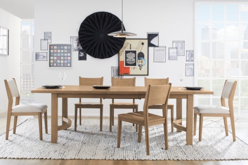 Transitional 7-Piece Dining Table and Chair Set