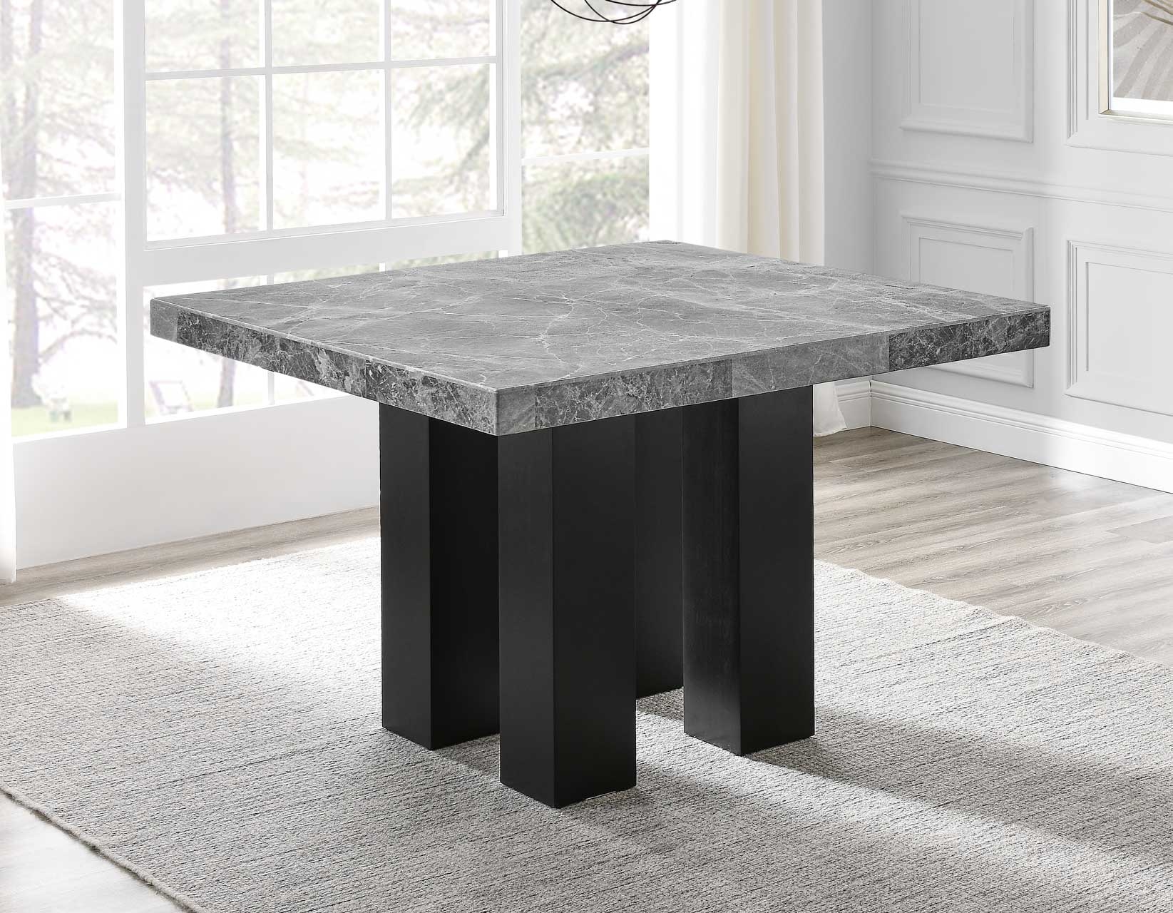 Steve Silver Artemis 54" Sq. Marble-Top Counter Table