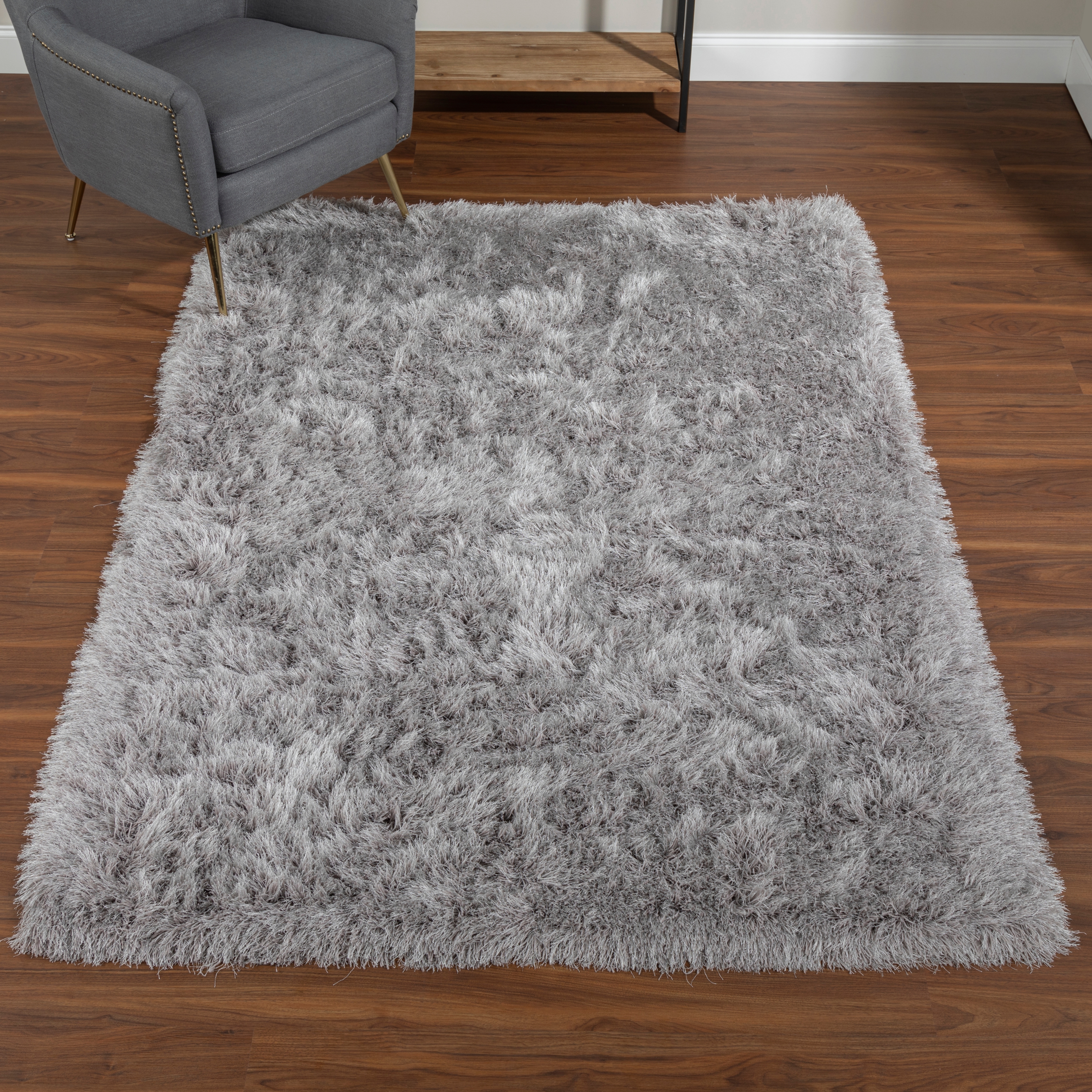 Silver 5'X7'6" Area Rug