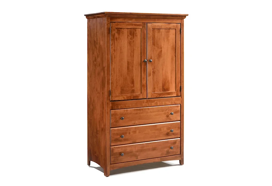 Shaker Bedroom Armoire by Archbold Furniture at Esprit Decor Home Furnishings