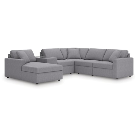 6-Piece Sectional With Chaise