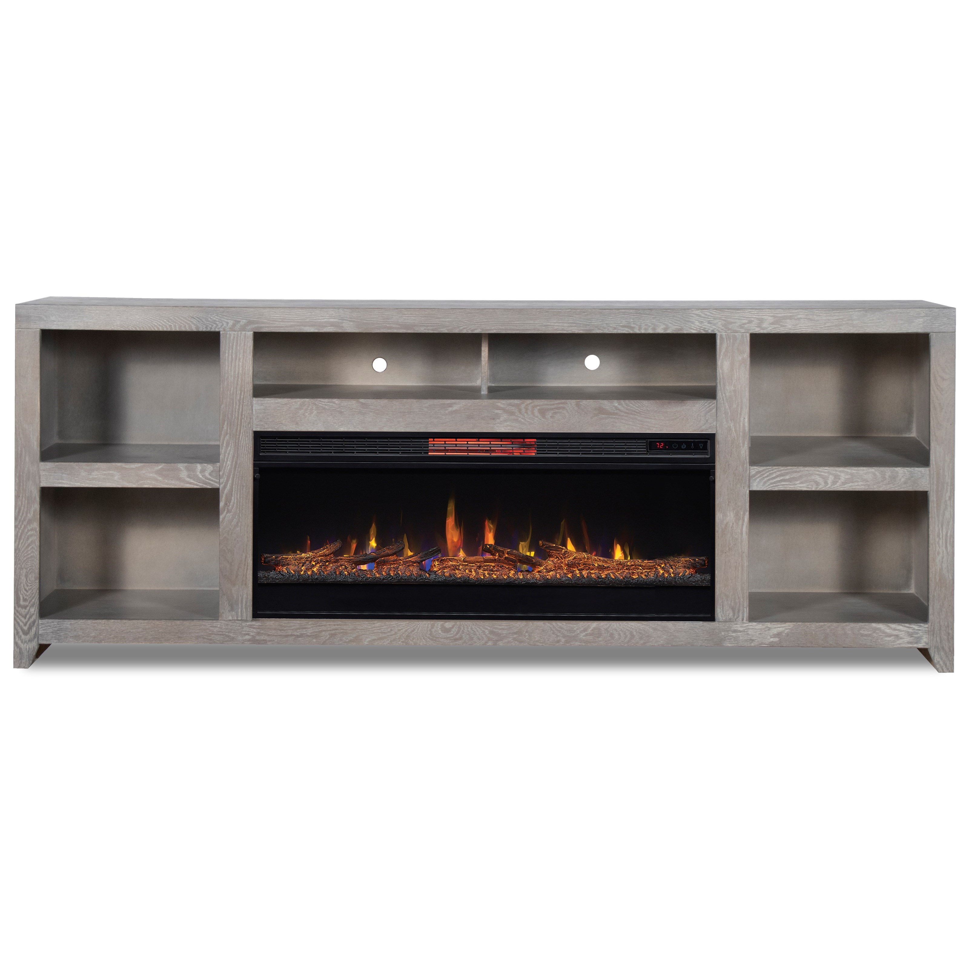 85 in deals fireplace tv stand