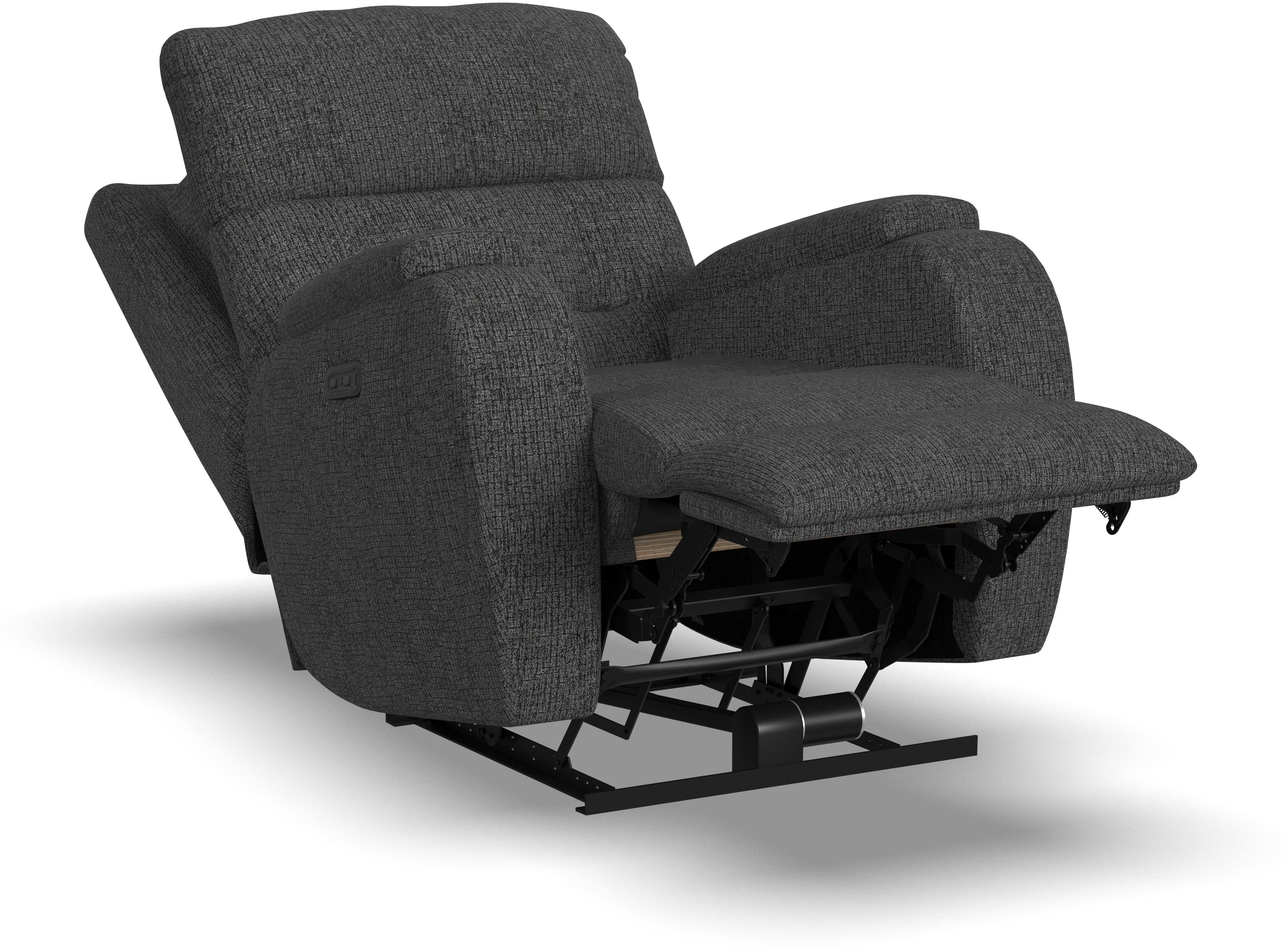 Flexsteel Strait 290650H 19702 Transitional Power Recliner w/Power