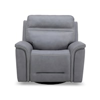 Casual Swivel Glider Power Recliner with USB Ports