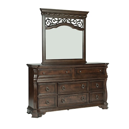 Dresser and Mirror