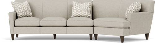 Contemporary 2-Piece Sectional with RAF Angled Chaise
