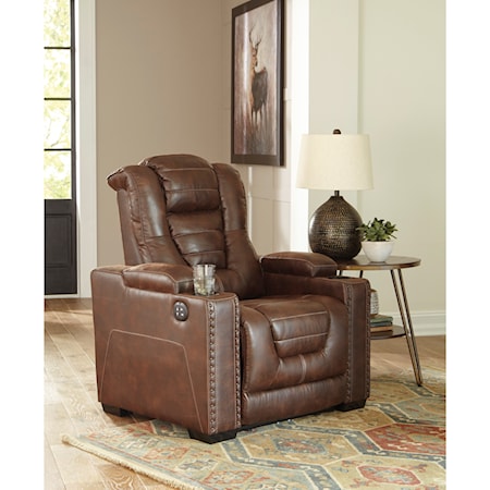 Power Recliner with Adjustable Headrest