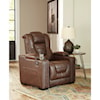 Signature Design by Ashley Owner's Box Power Recliner with Adjustable Headrest
