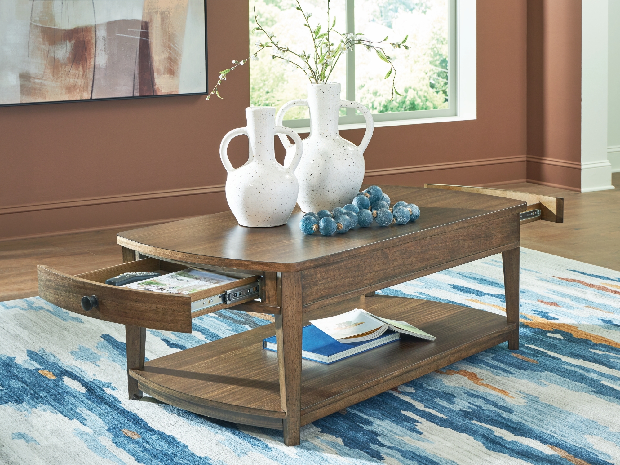 Signature Design by Ashley Burkbyer Rectangular Coffee Table