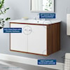 Modway Transmit 30" Wall-Mount Bathroom Vanity