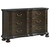 Elements International Avery- 6-Drawer Dresser