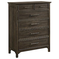 Contemporary Chest of Drawers with Cedar-Lined Drawer