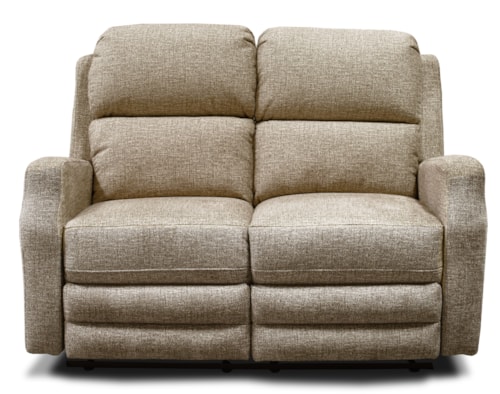 Casual Double Reclining Loveseat with Power Headrest