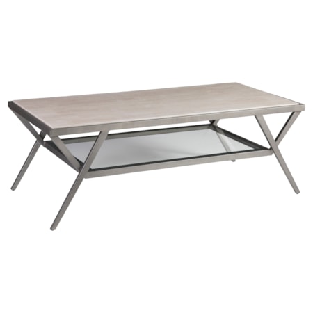 Silver Gray Cocktail Table