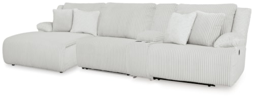 4-Piece Reclining Sectional With Chaise