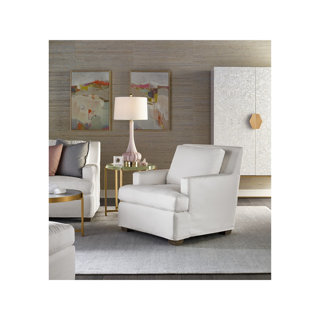 Universal Special Order Malibu Slipcover Chair