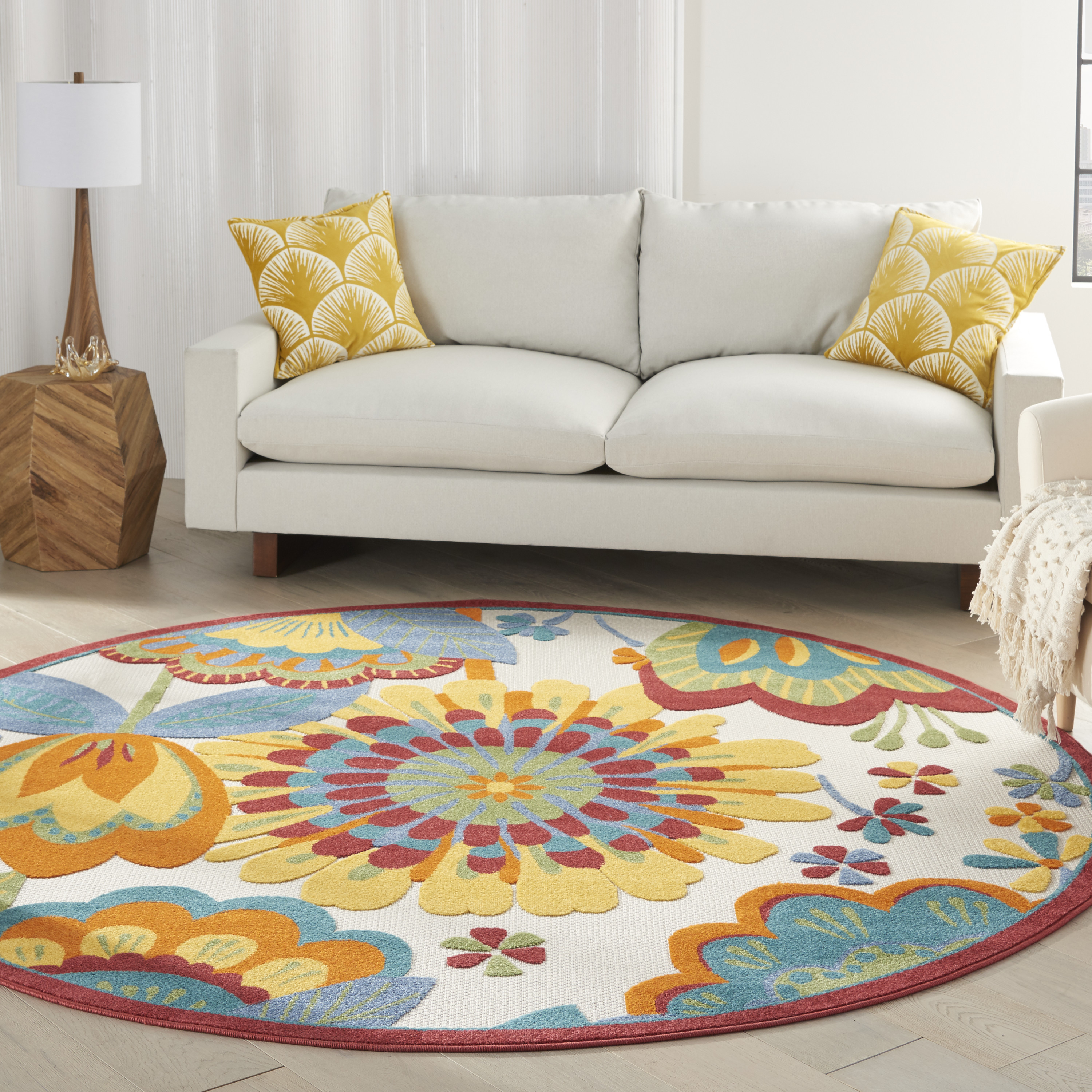 Nourison Aloha 7'10" Round  Rug